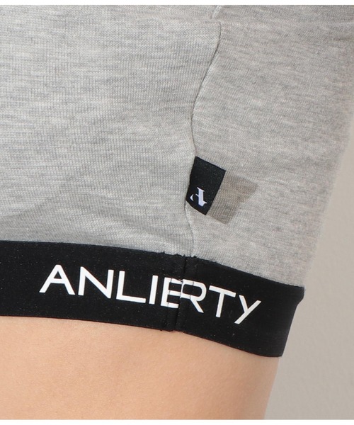 ANLIBERTY ANAP（アンリバティアナップ）の「ANLIBERTYロゴゴムレーサーバックブラトップ（スポーツブラ・レディース・グレー/ブラック・M/S）」の6枚目の写真