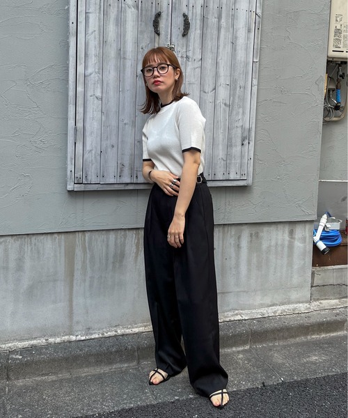 feepur（フェピュール）の「ツータックグルカパンツ（スラックス・レディース・ブラック/グレー/アイボリー・MEDIUM/SMALL）」の22枚目の写真