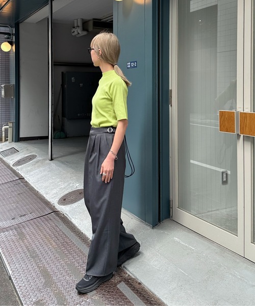 feepur（フェピュール）の「ツータックグルカパンツ（スラックス・レディース・ブラック/グレー/アイボリー・MEDIUM/SMALL）」の12枚目の写真