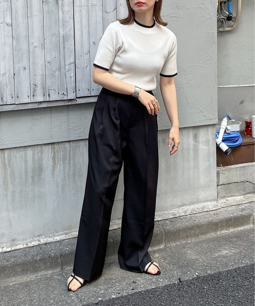 feepur（フェピュール）の「ツータックグルカパンツ（スラックス・レディース・ブラック/グレー/アイボリー・MEDIUM/SMALL）」の17枚目の写真