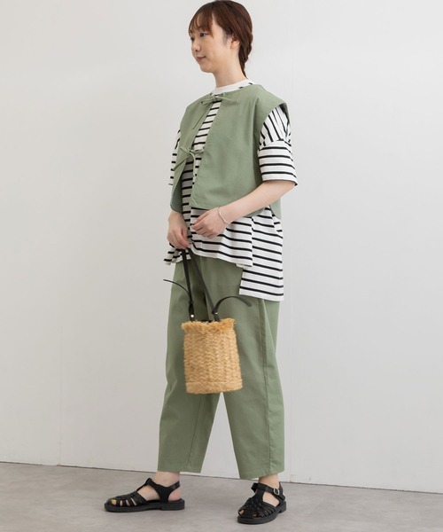 POU DOU DOU（プードゥドゥ）の「2wayキーネックベスト（ベスト・レディース・グレー系その他/ブラック/ミント・3）」の19枚目の写真