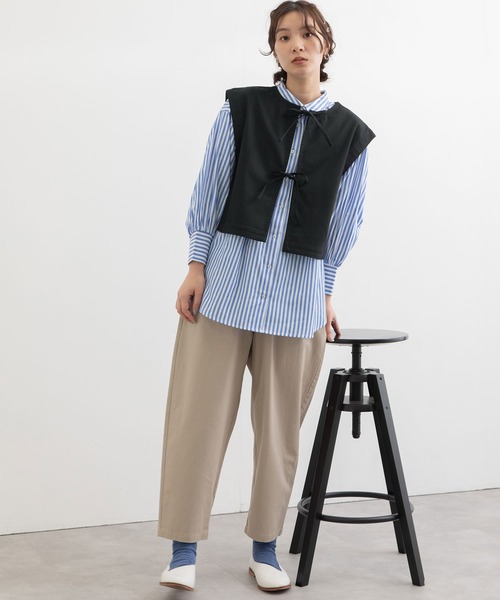 POU DOU DOU（プードゥドゥ）の「2wayキーネックベスト（ベスト・レディース・グレー系その他/ブラック/ミント・3）」の13枚目の写真