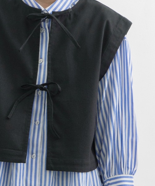 POU DOU DOU（プードゥドゥ）の「2wayキーネックベスト（ベスト・レディース・グレー系その他/ブラック/ミント・3）」の20枚目の写真