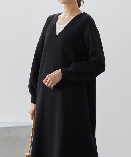 for/c(フォーシー)の「ダンボール2WAYワンピース【サスティナブル】(ワンピース・レディース・ブラック/ブラウン/ネイビー・LL/M/L)」の6枚目の写真
