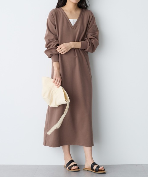 for/c(フォーシー)の「ダンボール2WAYワンピース【サスティナブル】(ワンピース・レディース・ブラック/ブラウン/ネイビー・LL/M/L)」の14枚目の写真