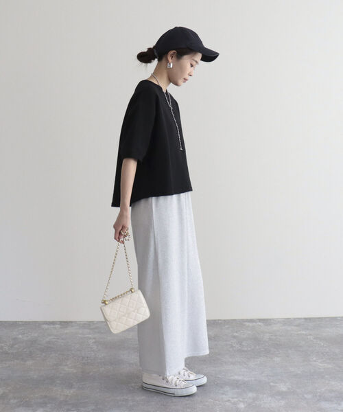 fredy emue（フレディエミュ）の「ラメタイトスカート（スカート・レディース・ベージュ/ブラック/シルバー・38/36）」の9枚目の写真