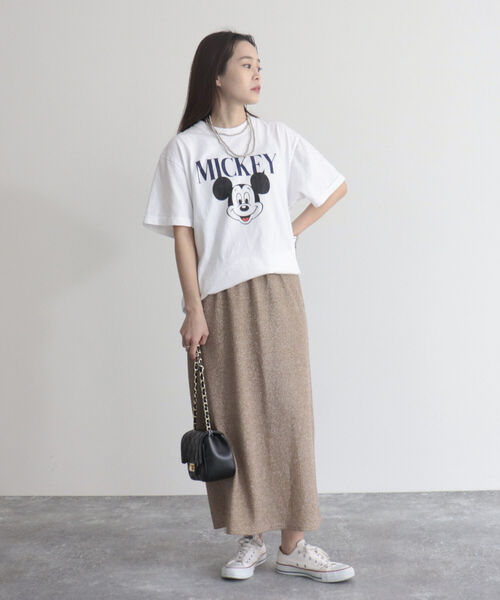 fredy emue（フレディエミュ）の「ラメタイトスカート（スカート・レディース・ベージュ/ブラック/シルバー・38/36）」の15枚目の写真