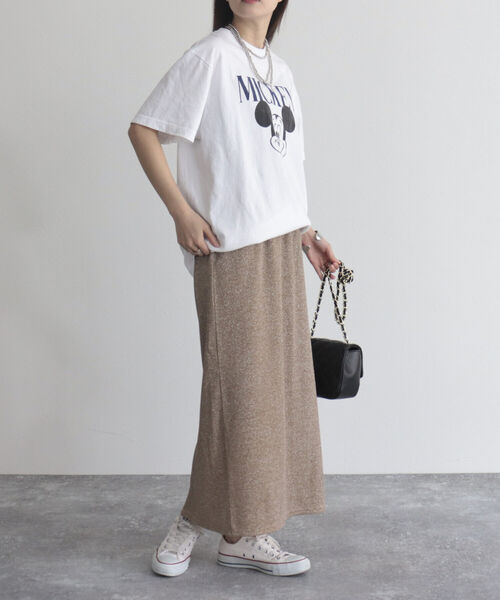 fredy emue（フレディエミュ）の「ラメタイトスカート（スカート・レディース・ベージュ/ブラック/シルバー・38/36）」の17枚目の写真