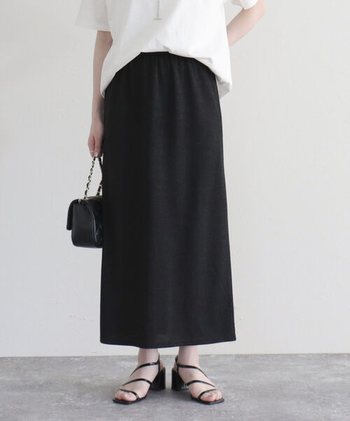 fredy emue（フレディエミュ）の「ラメタイトスカート（スカート・レディース・ベージュ/ブラック/シルバー・38/36）」の20枚目の写真