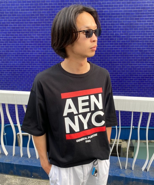 A.en(エイエン )の「AEN NYC T-SHIRT(Tシャツ/カットソー・メンズ・ホワイト/ブラック・XL/M/L/XXL)」の4枚目の写真
