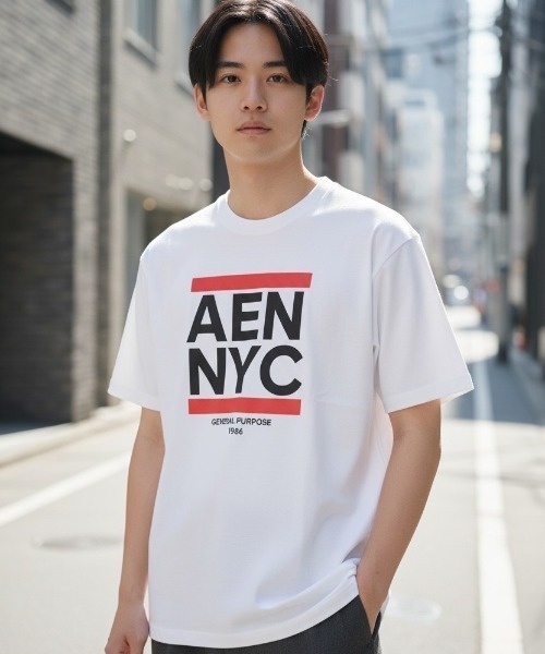 A.en(エイエン )の「AEN NYC T-SHIRT(Tシャツ/カットソー・メンズ・ホワイト/ブラック・XL/M/L/XXL)」の5枚目の写真