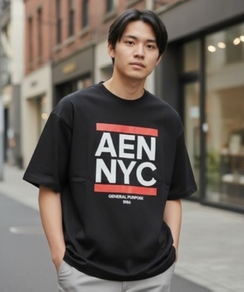 A.en(エイエン )の「AEN NYC T-SHIRT(Tシャツ/カットソー・メンズ・ホワイト/ブラック・XL/M/L/XXL)」の4枚目の写真