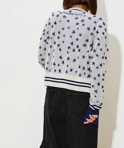 CONVERSE TOKYO（コンバーストウキョウ）の「星☆総柄カーディガン