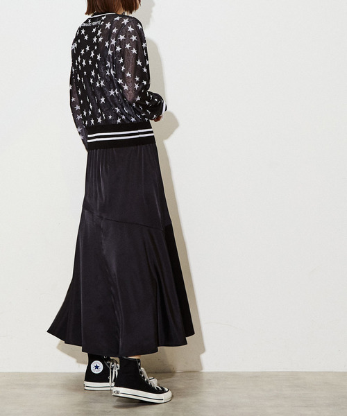美品】converse tokyo星柄レースカーディガン 黒 - メルカリ
