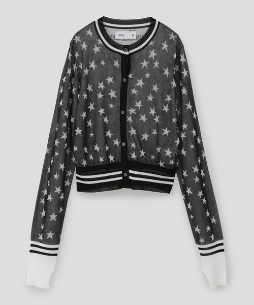 美品】converse tokyo星柄レースカーディガン 黒 - メルカリ