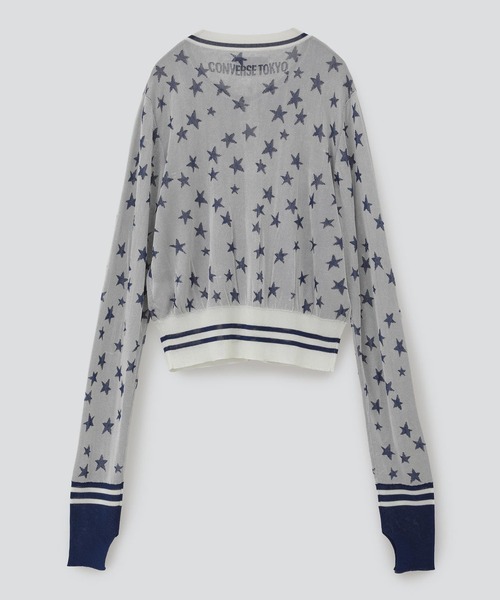 CONVERSE TOKYO（コンバーストウキョウ）の「星☆総柄カーディガン