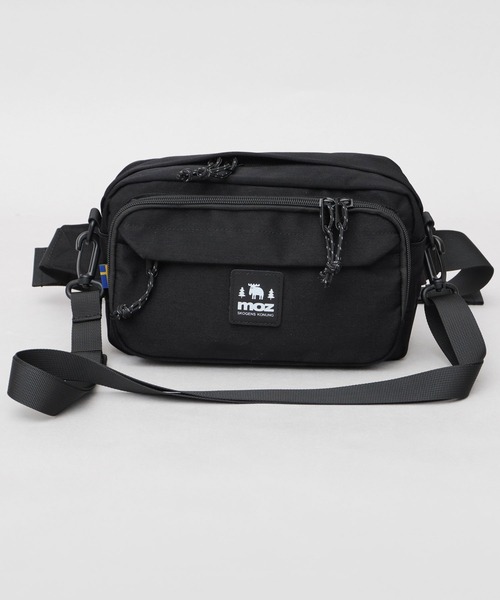 撥水加工 ナイロン 2WAY ウエストポーチ ショルダーバッグ アウトドア