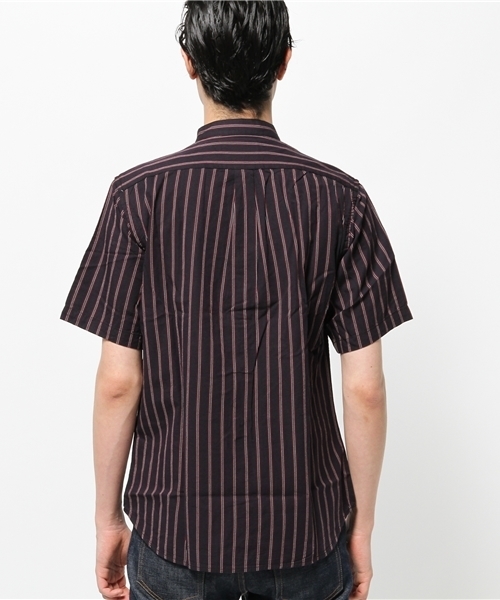 CIAOPANIC（チャオパニック）の「【Ciaopanic】　レジメンバンドカラーS/S（シャツ/ブラウス・メンズ・ブラック/ネイビー/グリーン・MEDIUM/LARGE）」の6枚目の写真