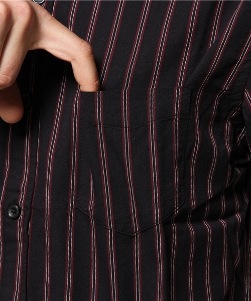 CIAOPANIC（チャオパニック）の「【Ciaopanic】　レジメンバンドカラーS/S（シャツ/ブラウス・メンズ・ブラック/ネイビー/グリーン・MEDIUM/LARGE）」の9枚目の写真