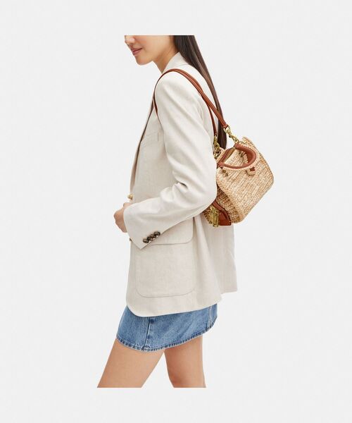 COACH かごバッグ ベージュ/黒 蝶モチーフ COACH かごバッグ｜バッグ｜ファッション おすすめ人気商品一覧