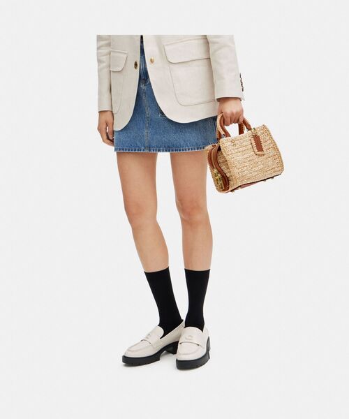 【美品】最終値下げ⭐️定価10万円 COACH かごバック ベージュ 大容量 COACH（コーチ）の「ローグ 20・クロシェ（かごバッグ）」 - WEAR