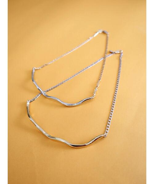 AMERICAN HOLIC（アメリカンホリック）の「メタルチェーンチョーカー（ネックレス・レディース・ゴールド/シルバー・FREE）」の6枚目の写真