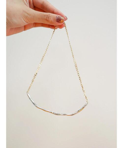 AMERICAN HOLIC（アメリカンホリック）の「メタルチェーンチョーカー（ネックレス・レディース・ゴールド/シルバー・FREE）」の2枚目の写真