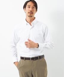 green label relaxing | ポリエステル ラッカン スタンダード スナップダウン ドレスシャツ -ストレッチ・吸水速乾-(ビジネスシャツ)