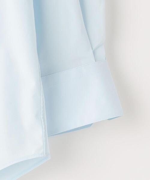 green label relaxing（グリーンレーベルリラクシング）の「ポリエステル ラッカン スタンダード スナップダウン ドレスシャツ -ストレッチ・吸水速乾-（ビジネスシャツ・メンズ・ホワイト/ライトブルー・S/M/L/XL）」の12枚目の写真