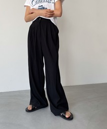 【セットアップ対応】El mar レーヨンナイロンタックパンツ