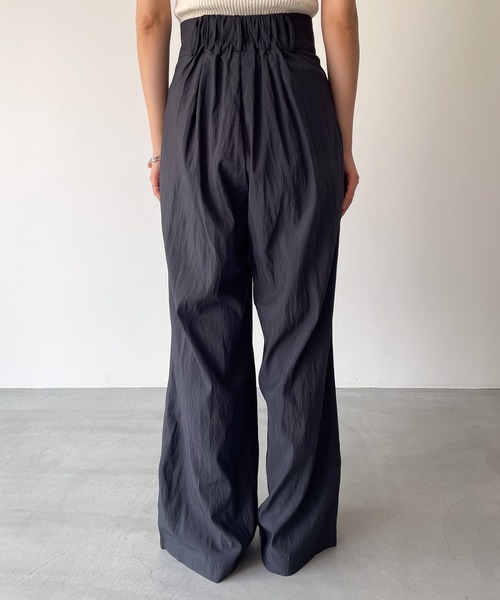 CANAL JEAN（キャナルジーン）の「【セットアップ対応】El mar　レーヨンナイロンタックパンツ（その他パンツ・レディース・チャコールグレー/ブラック・ONE SIZE）」の10枚目の写真