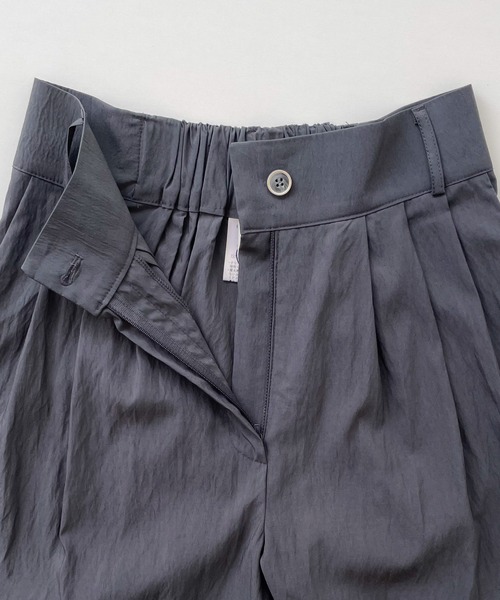 CANAL JEAN（キャナルジーン）の「【セットアップ対応】El mar　レーヨンナイロンタックパンツ（その他パンツ・レディース・チャコールグレー/ブラック・ONE SIZE）」の9枚目の写真