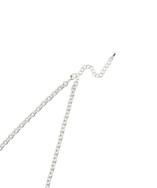 ADAM ET ROPE'(アダムエロペ)の「【LES BIJOUX】ポイントパールショートネックレス(ネックレス・レディース・シルバー・FREE)」の4枚目の写真