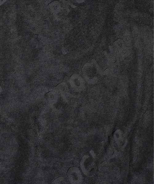 PRO CLUB （プロクラブ）の「Pro Club/プロクラブ TERRY CLOTH TEE 半袖Tシャツ 総柄 ロゴ シンプル（Tシャツ/カットソー・メンズ・ブラック/ヘザーグレー・M/L/XL）」の9枚目の写真