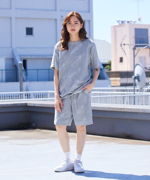 PRO CLUB （プロクラブ）の「Pro Club/プロクラブ TERRY CLOTH TEE 半袖Tシャツ 総柄 ロゴ シンプル（Tシャツ/カットソー・メンズ・ブラック/ヘザーグレー・M/L/XL）」の13枚目の写真
