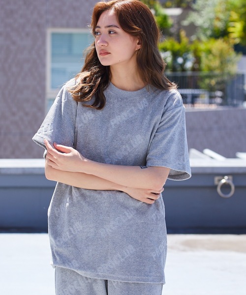 PRO CLUB （プロクラブ）の「Pro Club/プロクラブ TERRY CLOTH TEE 半袖Tシャツ 総柄 ロゴ シンプル（Tシャツ/カットソー・メンズ・ブラック/ヘザーグレー・M/L/XL）」の17枚目の写真