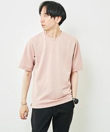 MEN'S MELROSE | ウーブンジャガードクルーネックTシャツ(Tシャツ/カットソー)