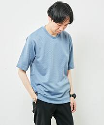 MEN'S MELROSE | ウーブンジャガードクルーネックTシャツ(Tシャツ/カットソー)