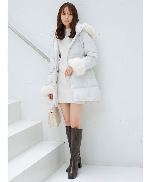 MERCURYDUO ファー付アライドロングダウン　ダウン　ジャケット MERCURYDUO ダウン ダウンジャケット ファー付アライドロングダウン