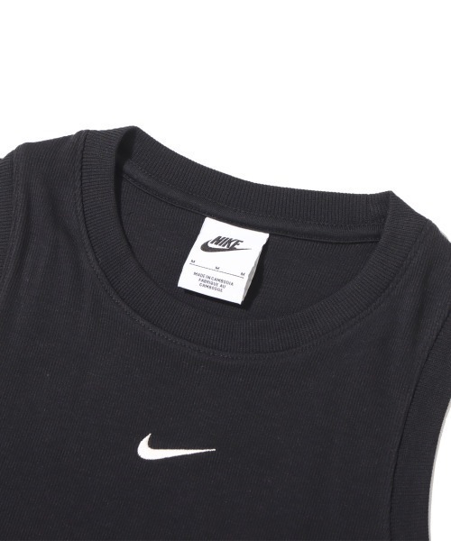 NIKE（ナイキ）の「NIKE Women's Ribbed Cropped Tank / ナイキ ウィメンズ リブ  タンクトップ 【SP】（タンクトップ・レディース・ベージュ/ブラック・M/L/S/XS）」の4枚目の写真