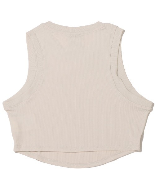 NIKE（ナイキ）の「NIKE Women's Ribbed Cropped Tank / ナイキ ウィメンズ リブ  タンクトップ 【SP】（タンクトップ・レディース・ベージュ/ブラック・M/L/S/XS）」の7枚目の写真