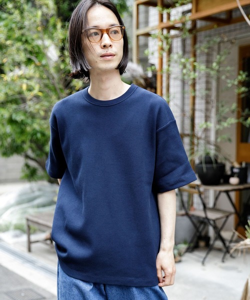 URBAN RESEARCH(アーバンリサーチ)の「『Sサイズ/XLサイズあり』『UR TECH』ワッフルTシャツ(Tシャツ/カットソー・メンズ・ブラック/ネイビー/オリーブ/オレンジ/ホワイト・SMALL/MEDIUM/LARGE/X-LARGE)」の5枚目の写真