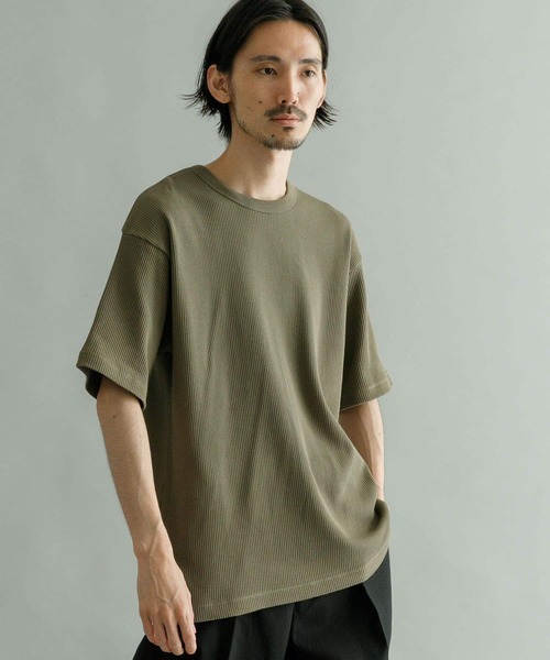 URBAN RESEARCH(アーバンリサーチ)の「『Sサイズ/XLサイズあり』『UR TECH』ワッフルTシャツ(Tシャツ/カットソー・メンズ・ブラック/ネイビー/オリーブ/オレンジ/ホワイト・SMALL/MEDIUM/LARGE/X-LARGE)」の10枚目の写真