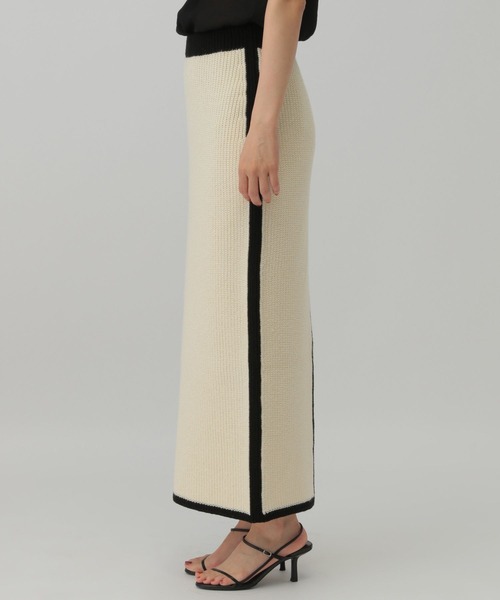 Chaos(カオス)の「Chaos(カオス)/コココットンニットスカート(スカート・レディース・ブラック/オフホワイト・FREE)」の13枚目の写真