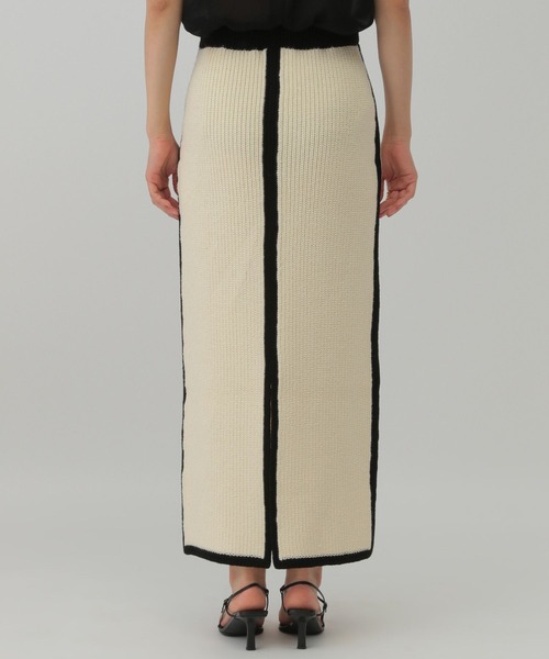 Chaos(カオス)の「Chaos(カオス)/コココットンニットスカート(スカート・レディース・ブラック/オフホワイト・FREE)」の14枚目の写真