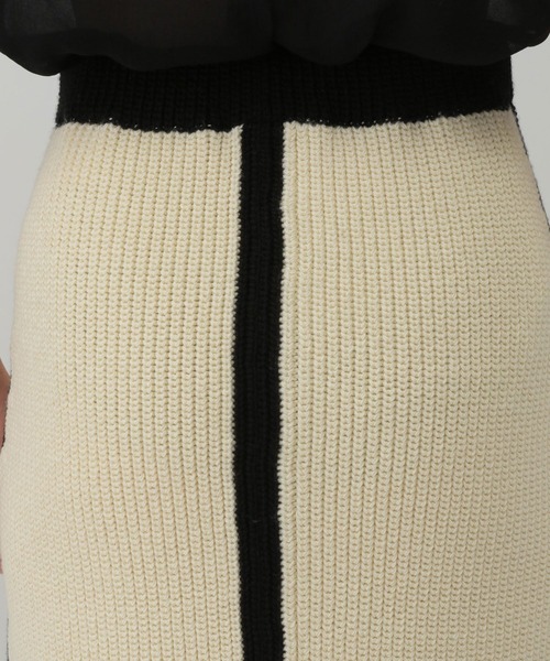 Chaos(カオス)の「Chaos(カオス)/コココットンニットスカート(スカート・レディース・ブラック/オフホワイト・FREE)」の18枚目の写真