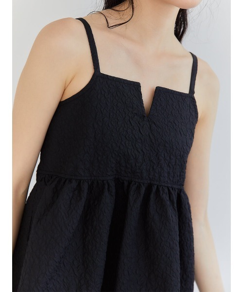 Ayla(アイラ)の「emboss jacquard cami(キャミソール・レディース・ブラック・FREE)」の5枚目の写真
