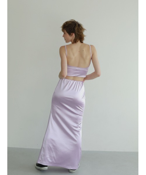 AMAIL（アマイル）の「Icon grossy skirt（スカート・レディース・アイボリー/パープル/ブラック・FREE）」の9枚目の写真