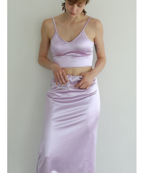 AMAIL（アマイル）の「Icon grossy skirt（スカート・レディース・アイボリー/パープル/ブラック・FREE）」の10枚目の写真