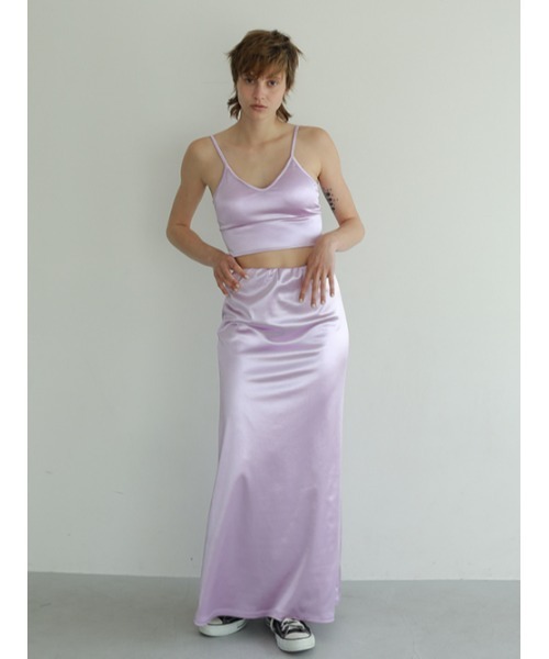 AMAIL（アマイル）の「Icon grossy skirt（スカート・レディース・アイボリー/パープル/ブラック・FREE）」の11枚目の写真